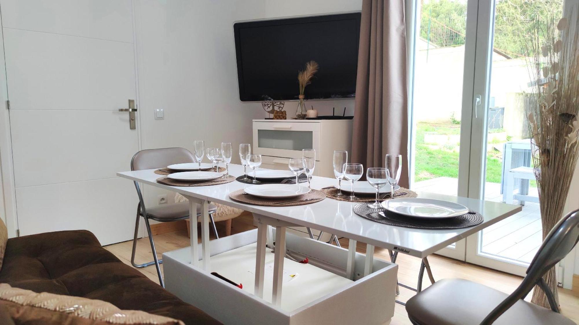 The Little Oak - Tiny House With Bed On Mezzanine & Terrace - From 1 To 4 P Disney, Paris & Cdg Pomponne Ngoại thất bức ảnh